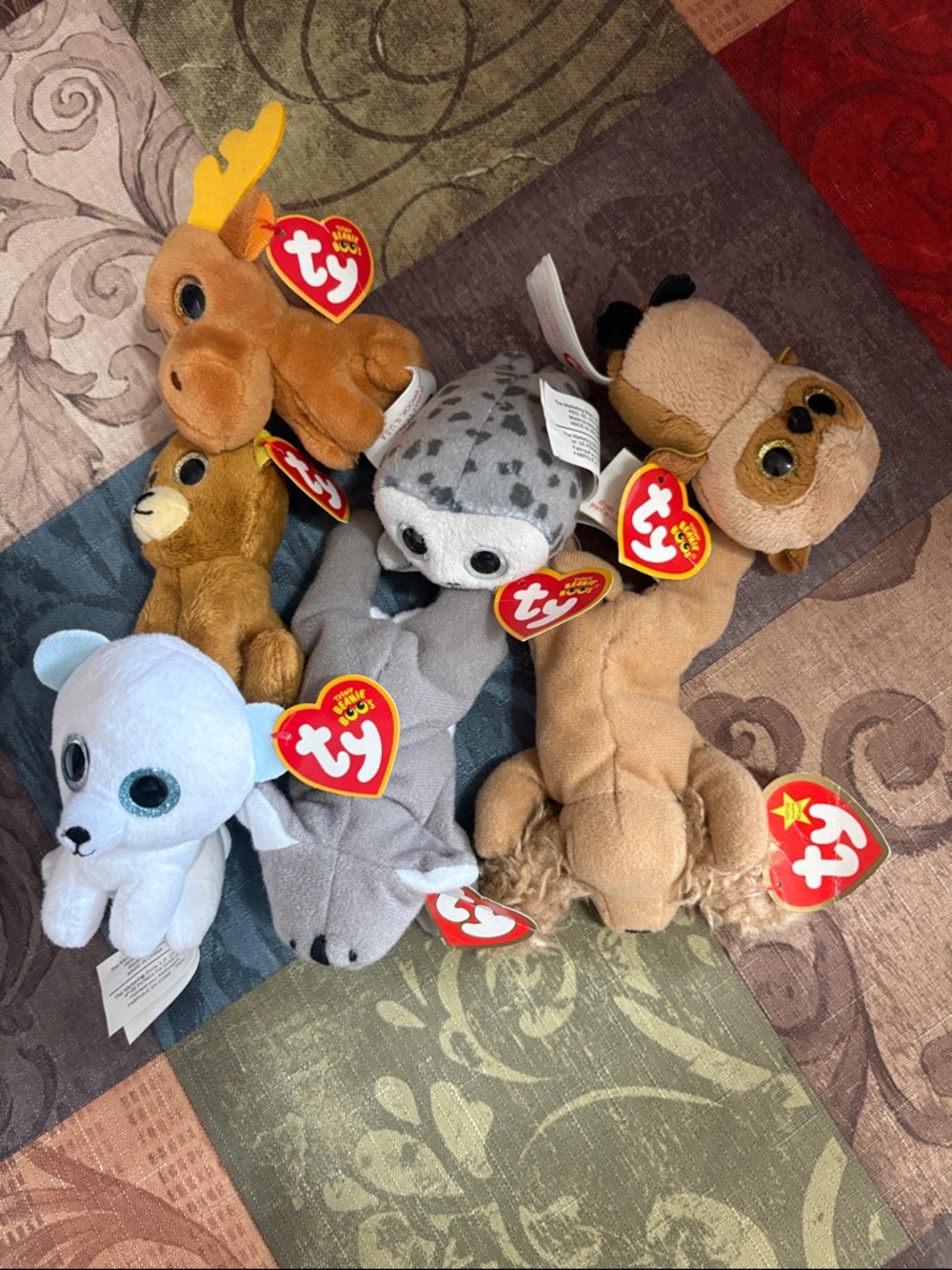 ⭐️Ty Plush⭐️Lot of 7 Mini Animals